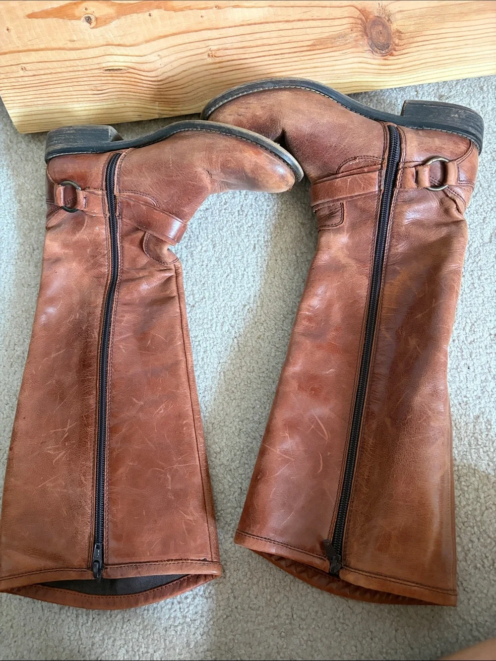 hinge Tall Riding Boots Brown - Picture 9 of 10